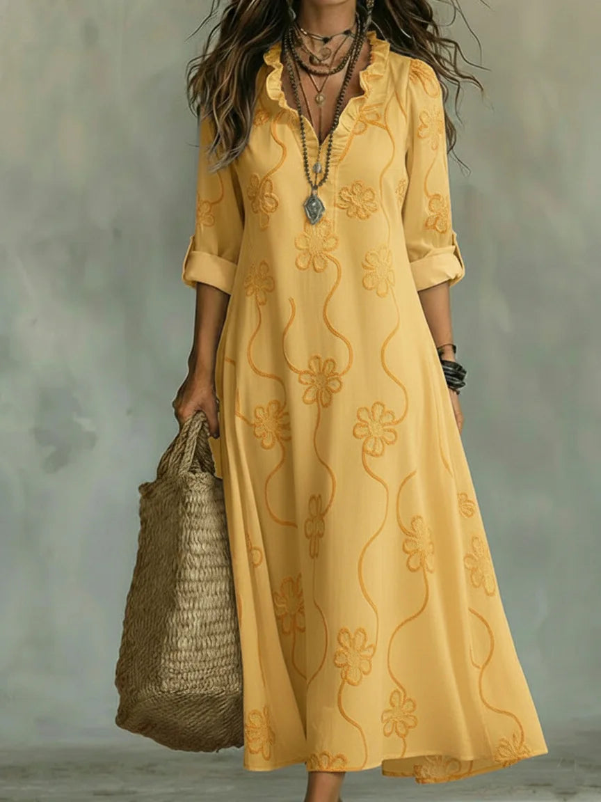 Sienna™ | Buikcamouflerende Bloemen Zomerjurk