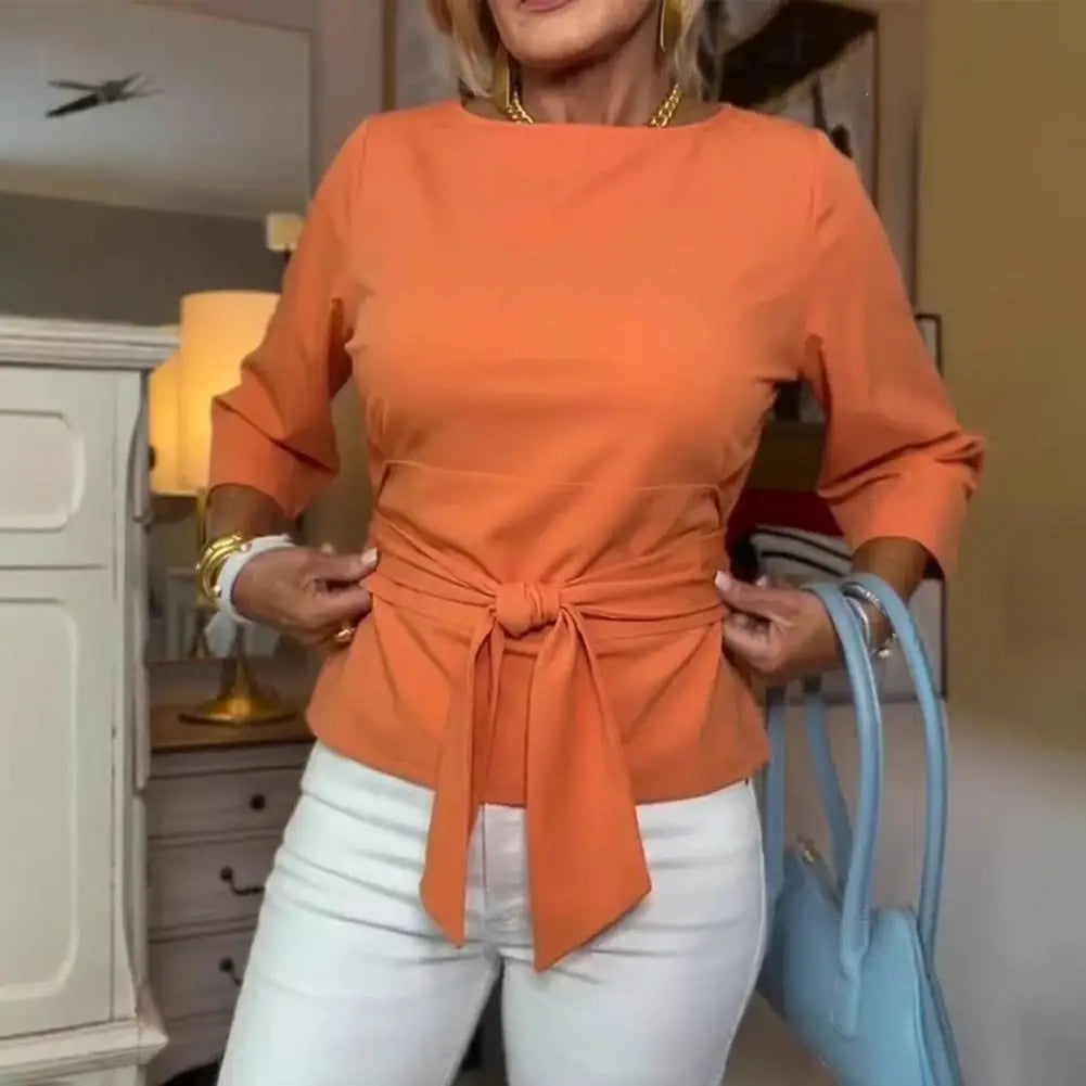 Daria™ | Stijlvolle Strik Taille Top