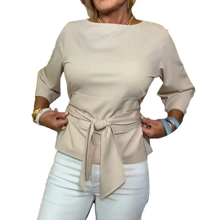 Daria™ | Stijlvolle Strik Taille Top