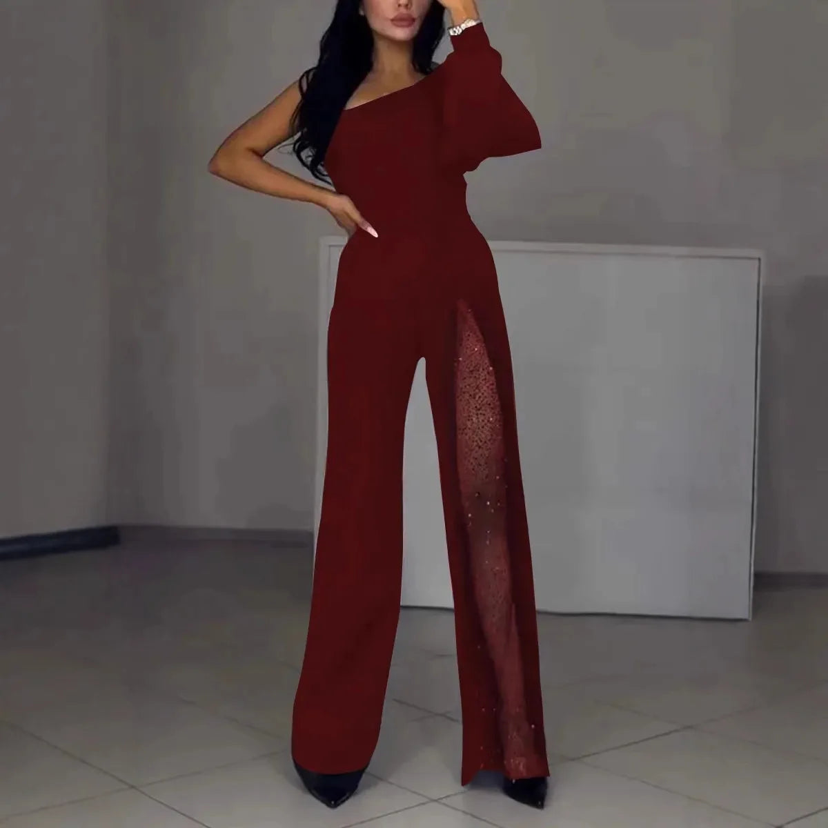 Ines™ | Moderne jumpsuit met wijde pijpen
