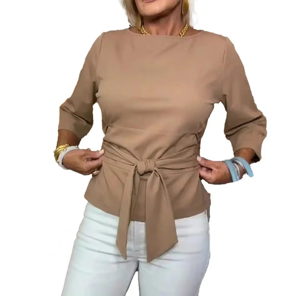 Daria™ | Stijlvolle Strik Taille Top