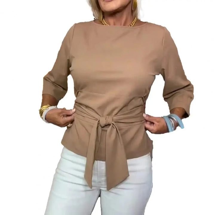 Daria™ | Stijlvolle Strik Taille Top